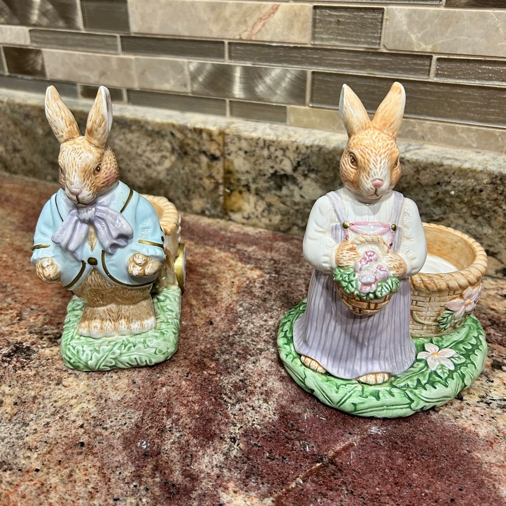 Easter Tealight Holders Ceramic from the Avon Springtime Collection